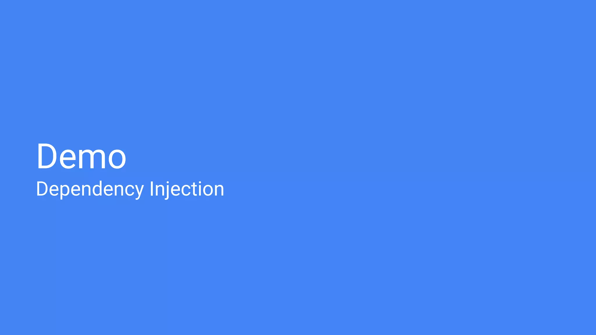 Demo Dependency Injection 