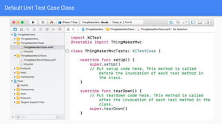 Default Unit Test Case Class
 