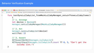 Behavior Verification Example
 