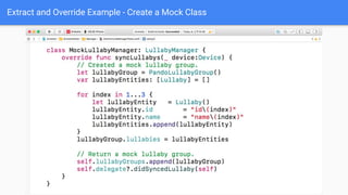 Extract and Override Example - Create a Mock Class
 