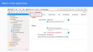 Select a host application
 