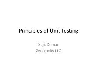 Unit testing principles | PPT