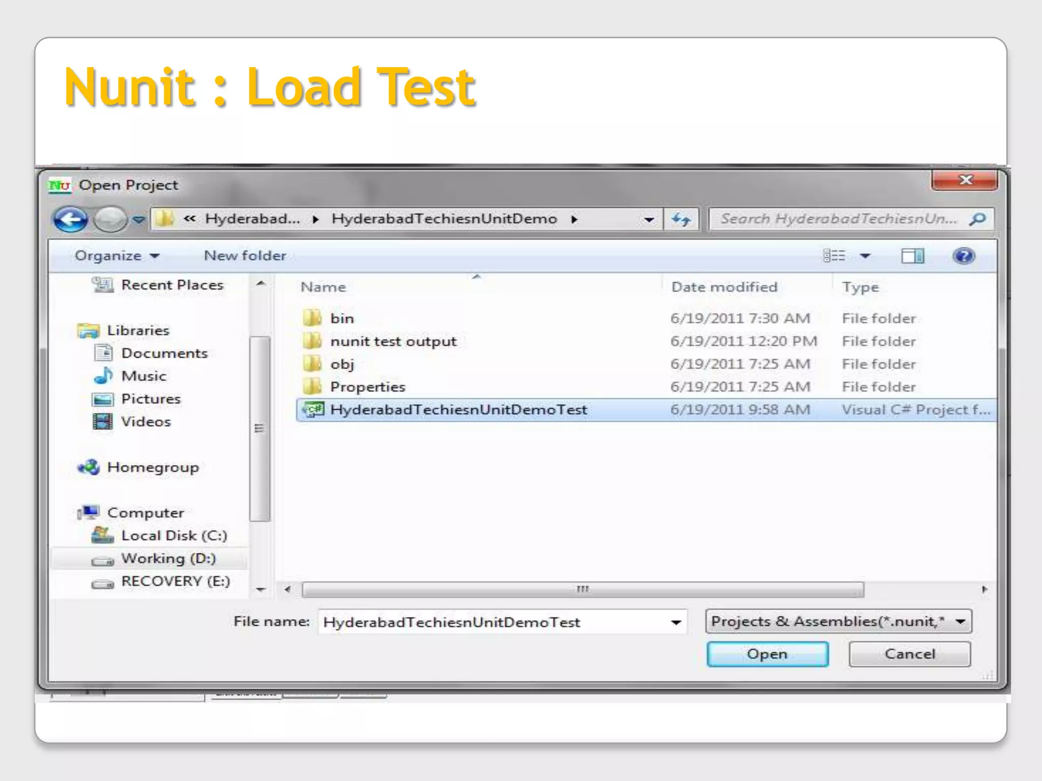 Method with Setup attribute calls at very first and TearDown calls after every TestMethod, no matters if there will be an exceptionHands-on : ‘AAA’ methodNunit ‘AAA’ method is nothing butArrange :arrange objects, creating and setting them up as necessaryAct :Act on an objectAssertThat something is expected