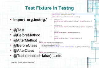 Unit testing with java | PPT
