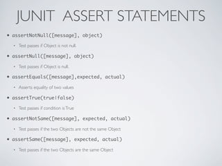 Unit testing with Junit | PPT