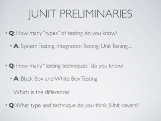 Unit testing with Junit | PPT