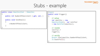 Unit Testing with xUnit.net - Part 2 | PPTX