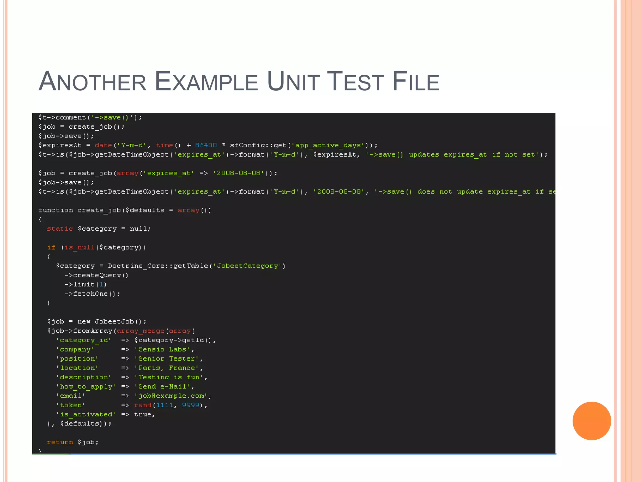ANOTHER EXAMPLE UNIT TEST FILE
 