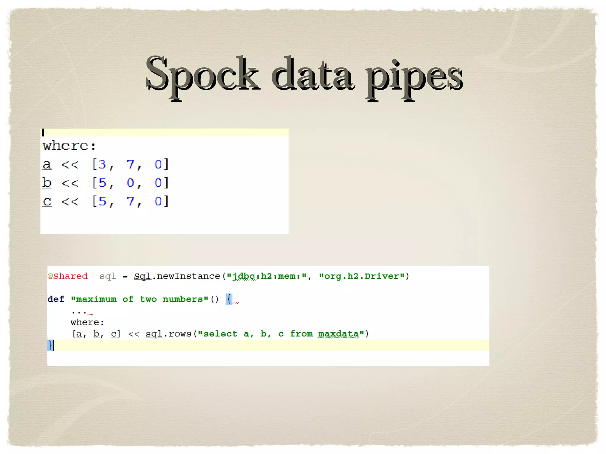 Spock data pipesSpock data pipes
 