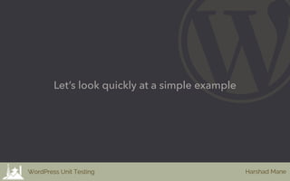 Unit testing for WordPress | PDF