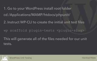 Unit testing for WordPress | PDF