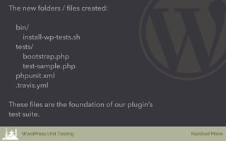 Unit testing for WordPress | PDF
