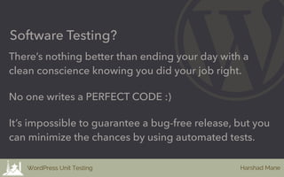 Test cases are executed manually without any support
from tools or scripts.
Manual Testing
 