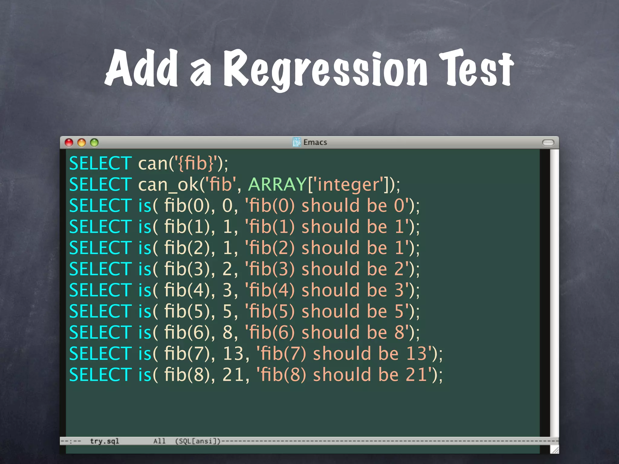 Unit Test Your Database