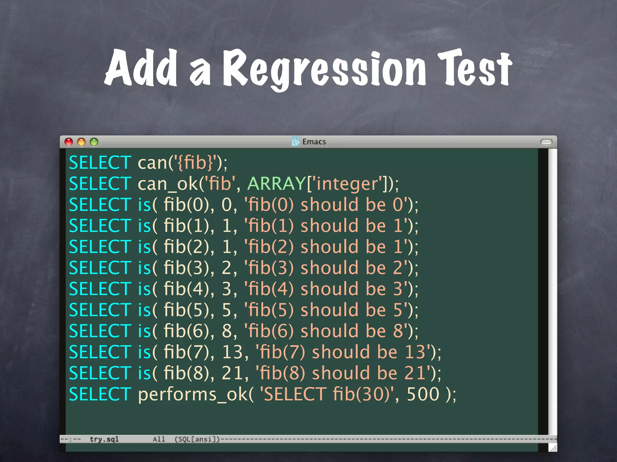 Unit Test Your Database