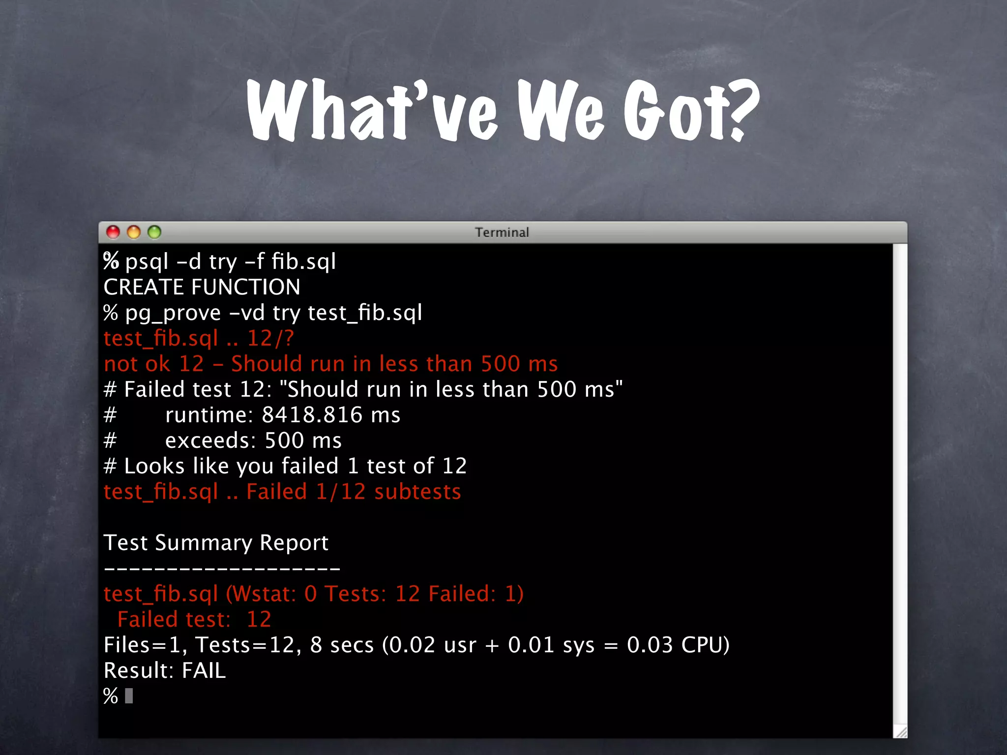 Unit Test Your Database