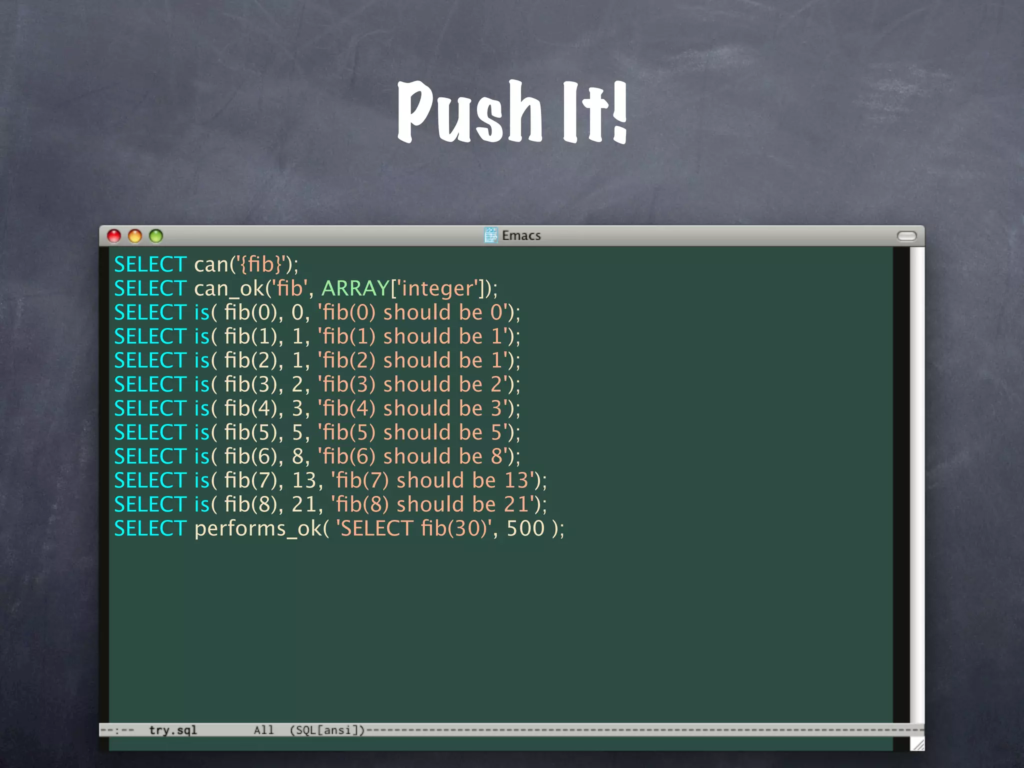 Unit Test Your Database