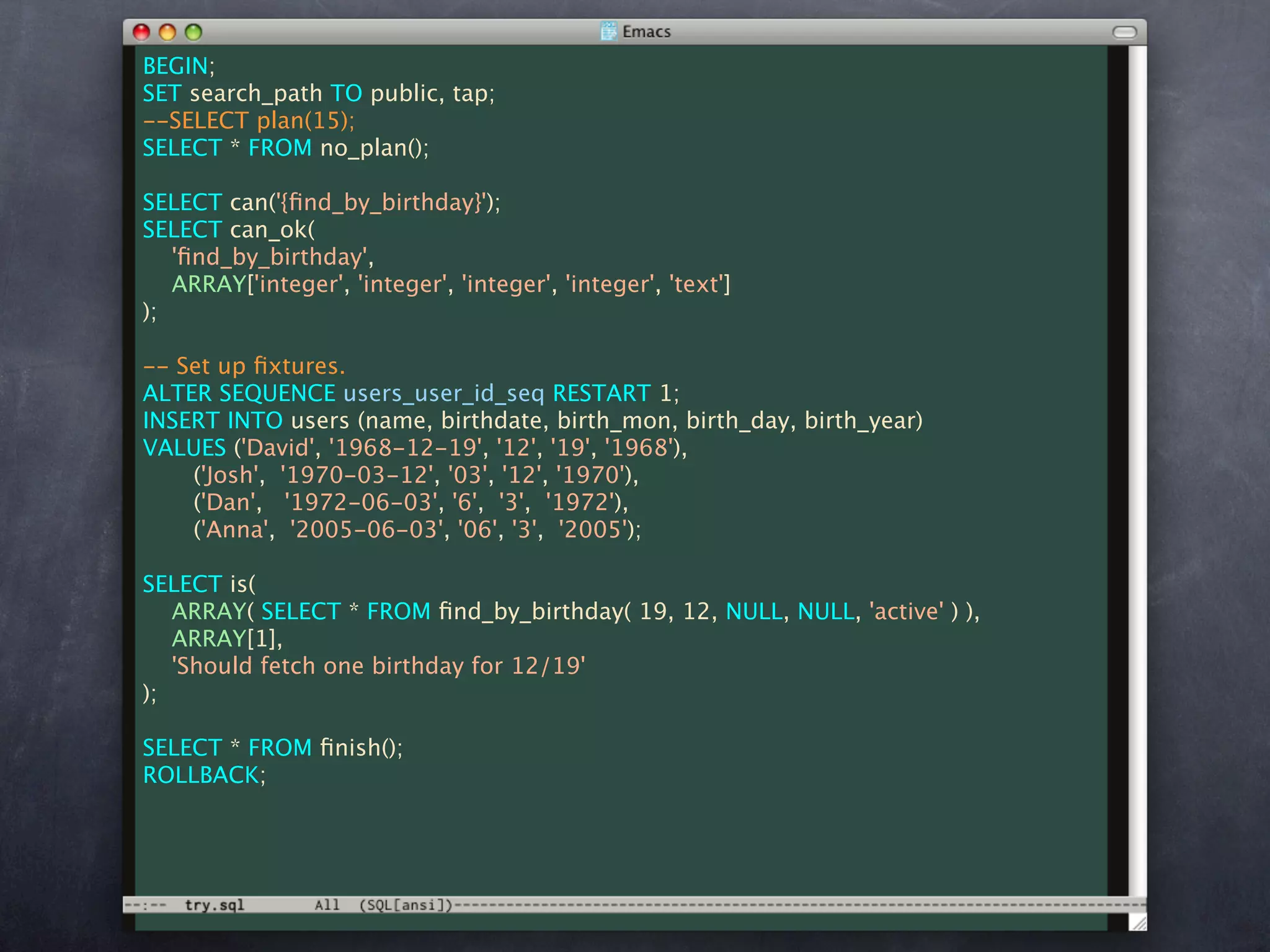 Unit Test Your Database