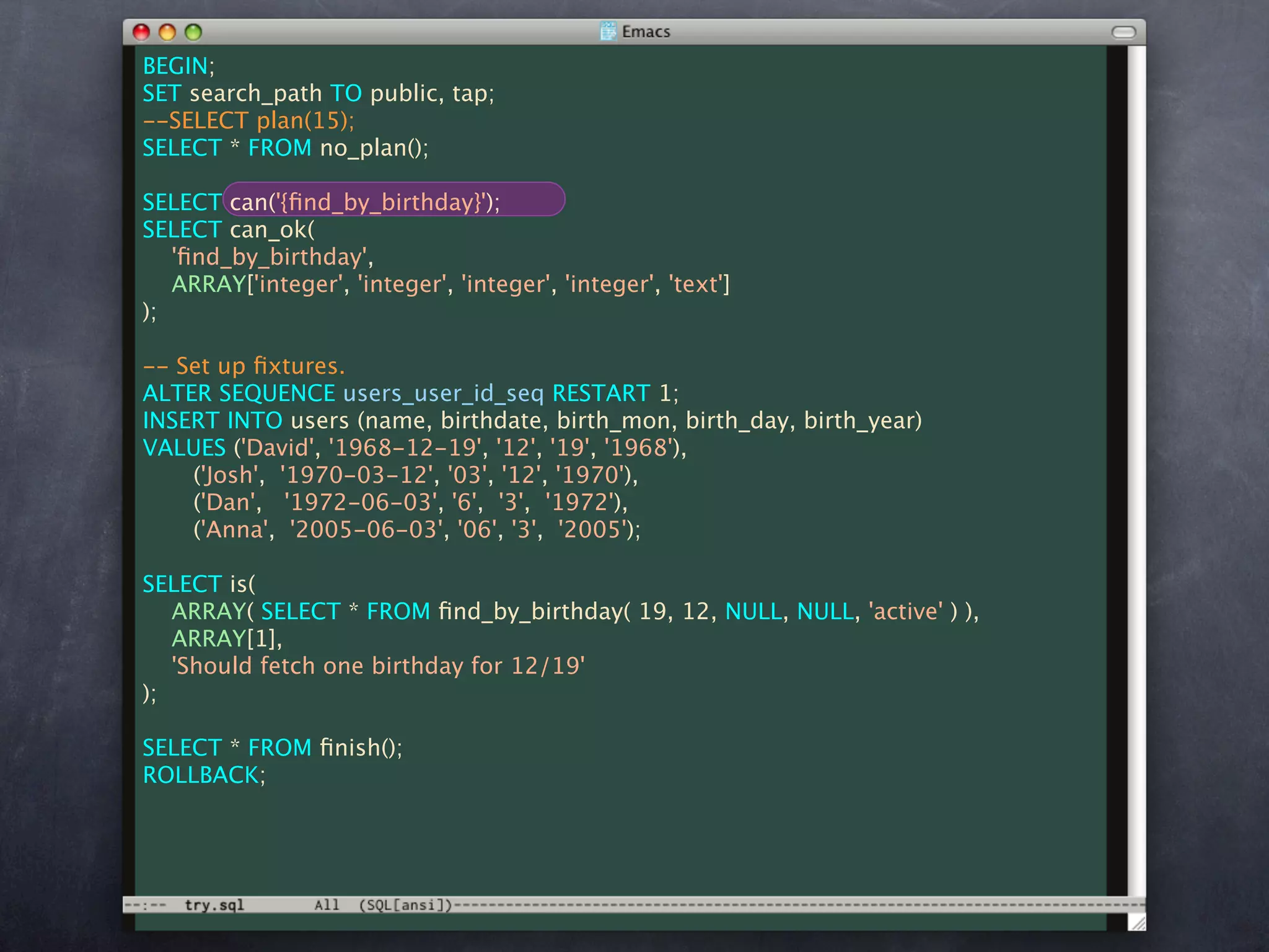 Unit Test Your Database