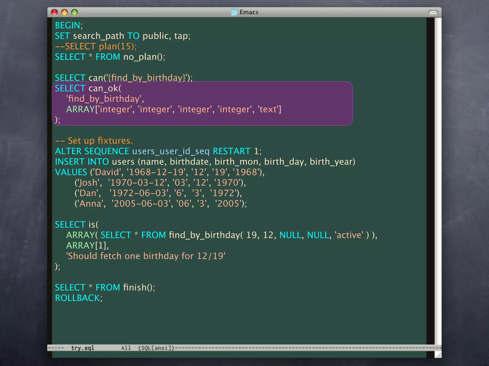 Unit Test Your Database