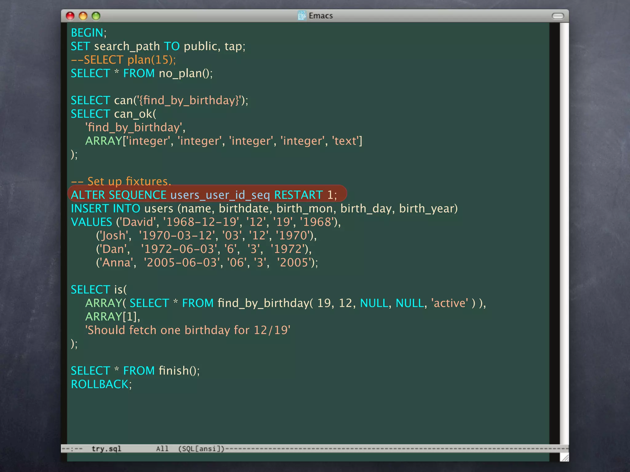 Unit Test Your Database