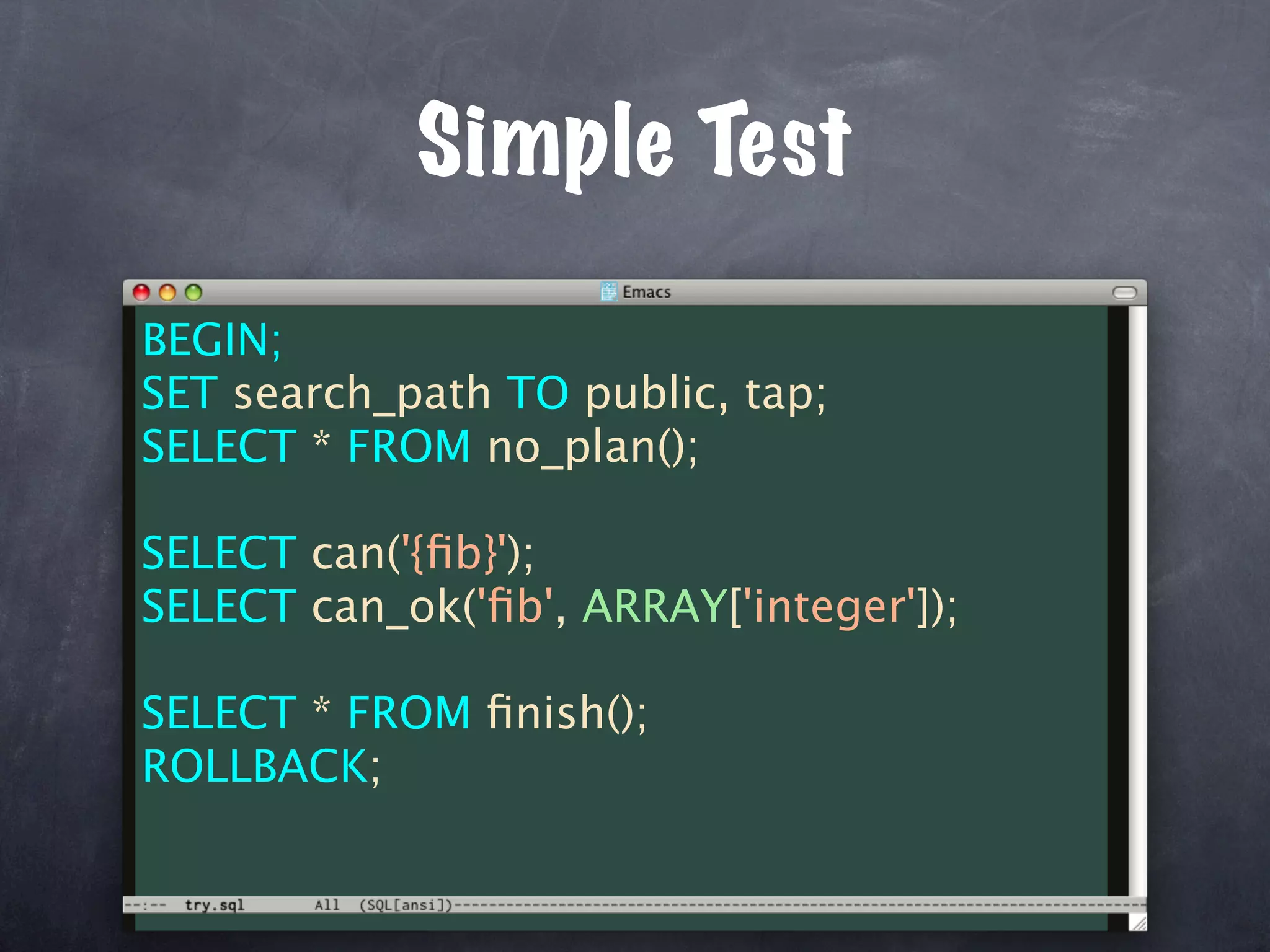 Unit Test Your Database