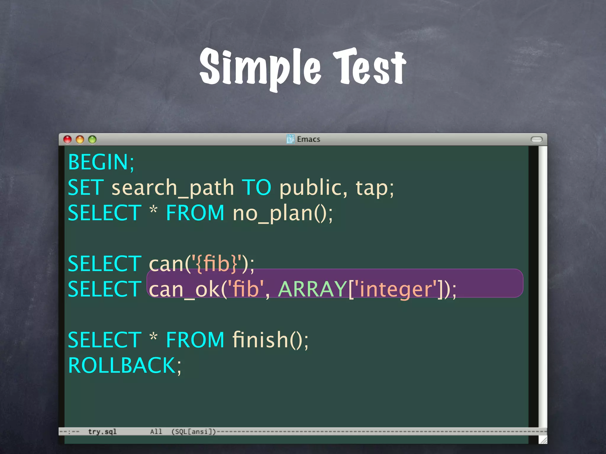 Unit Test Your Database