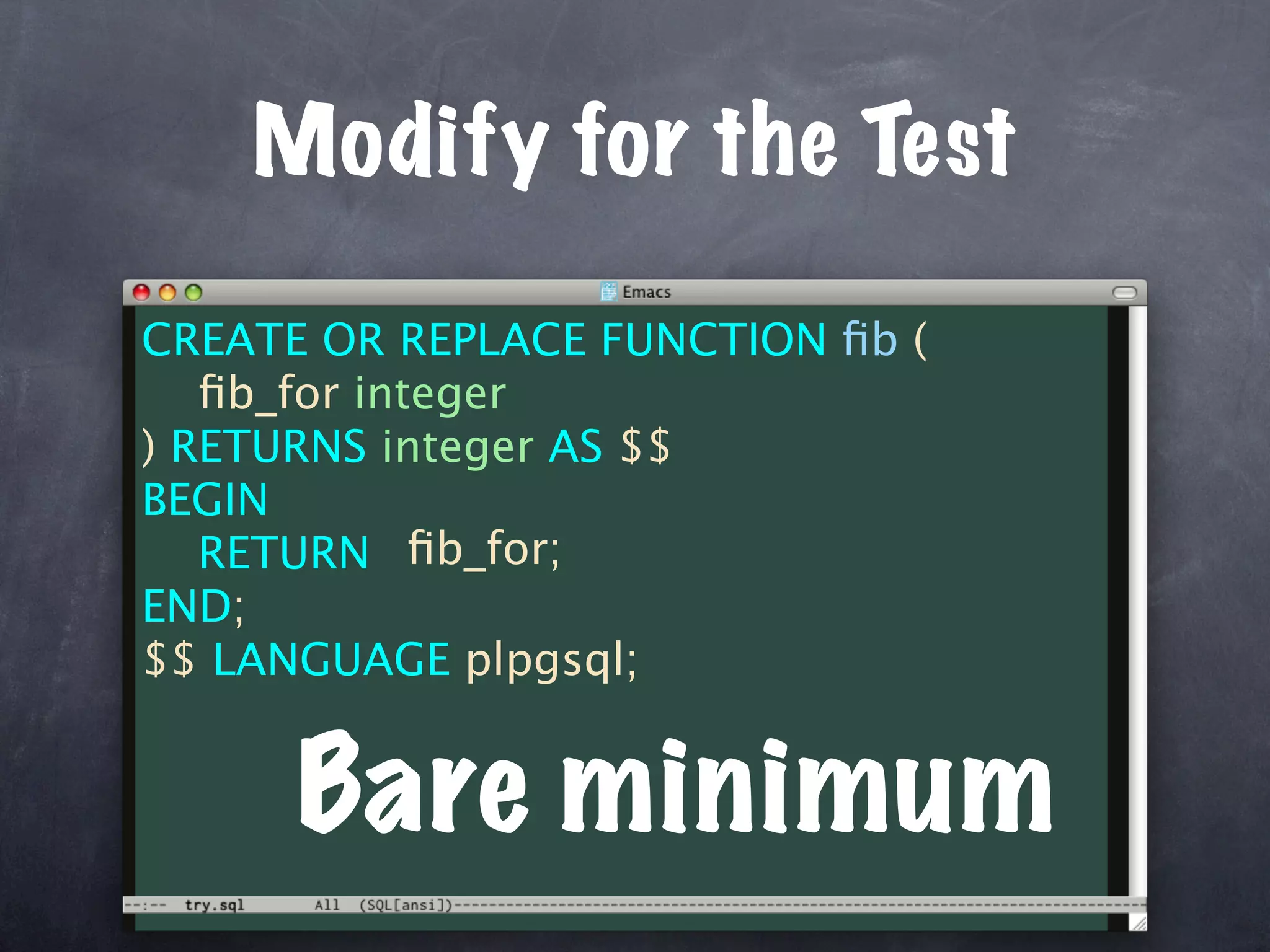 Unit Test Your Database