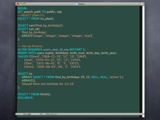 Unit Test Your Database
