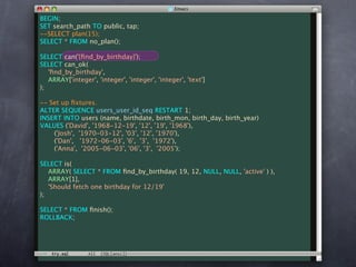 Unit Test Your Database