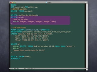 Unit Test Your Database