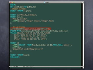 Unit Test Your Database