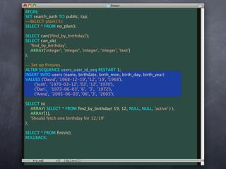Unit Test Your Database