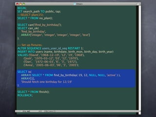 Unit Test Your Database