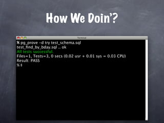 Unit Test Your Database