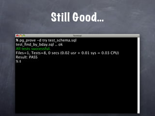 Unit Test Your Database