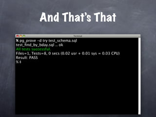 Unit Test Your Database