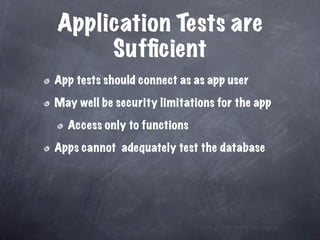 Unit Test Your Database