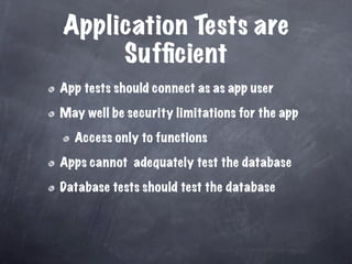 Unit Test Your Database