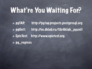 Unit Test Your Database