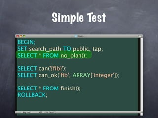 Unit Test Your Database