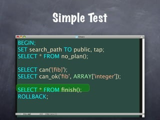 Unit Test Your Database