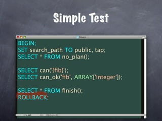 Unit Test Your Database