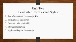 Comprehensive Overview of Leadership Theories and Styles for Effective ...
