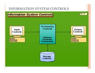 INFORMATION SYSTEM CONTROLS
 
