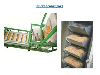Bucket conveyors
 