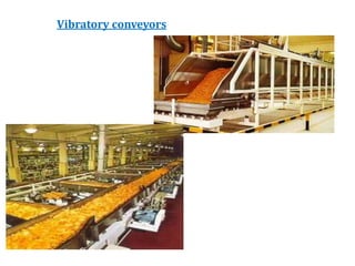 Vibratory conveyors
 