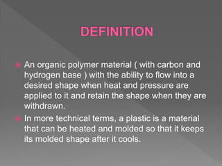 PROCESSING OF PLASTIC COMPONENTS | PPTX