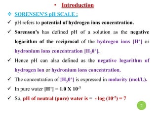 PP-I, UNIT V; pH, Buffer & Isotonic Solution | PDF