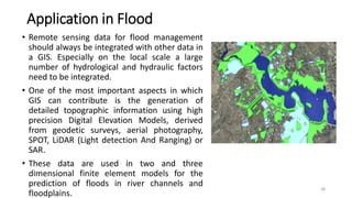 Role of remote sensing in GIS in disaster management | PDF